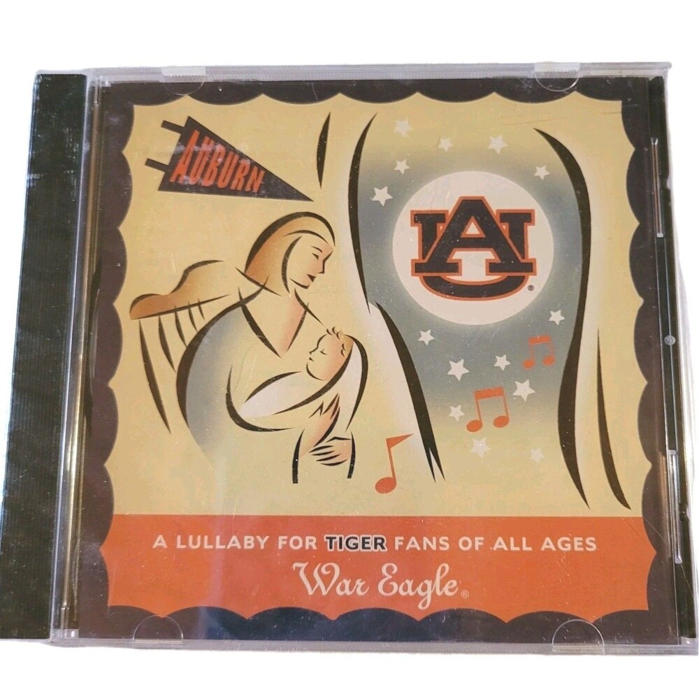Auburn Tigers NCAA Lullaby for Tiger Fans CD Music NewAuburn Logo Front Sealed